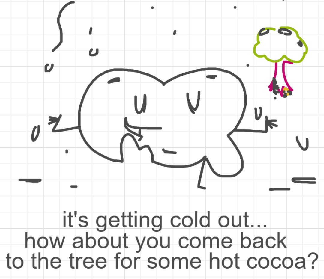 A panel from I've Been Everywhere, Man, episode nine of the Board Boards object show by Furretwalk/WalkingFurret.